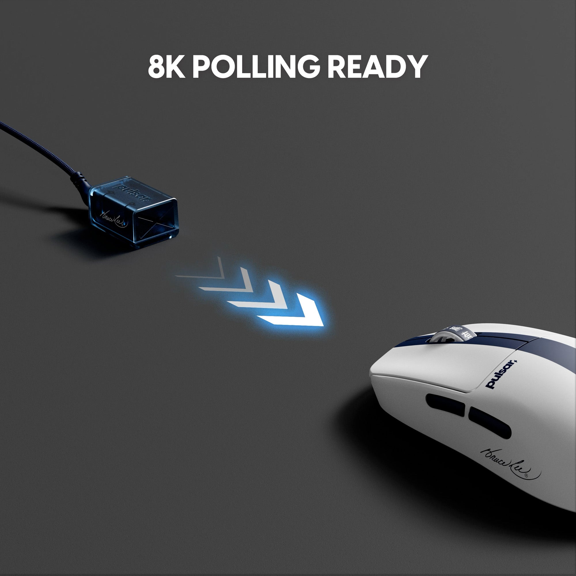 Pulsar X2 CrazyLight Medium 8K 35g Ultra-Lightweight Wireless Gaming Mouse - Bruce Lee 85th Edition