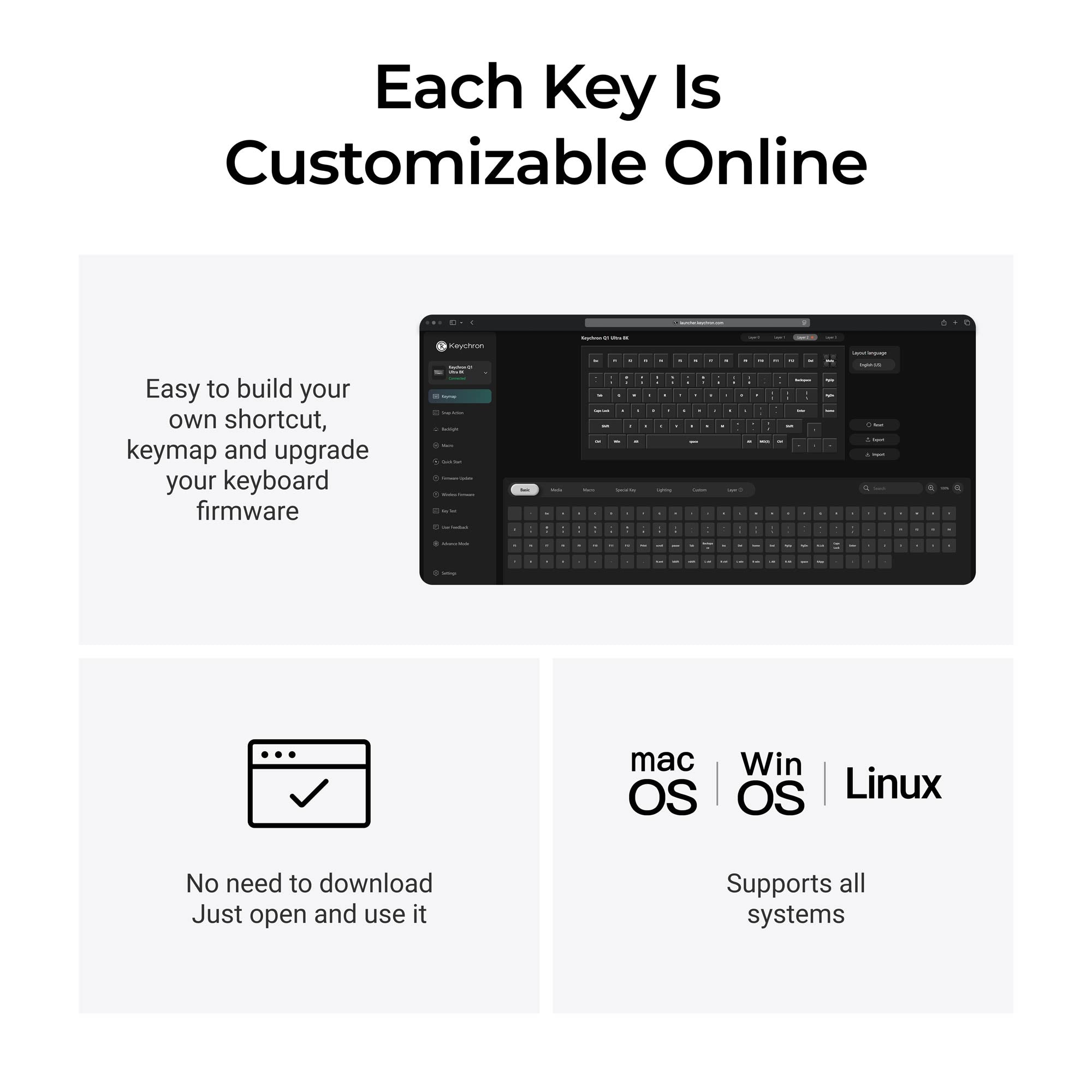 Keychron Q1 Ultra 8K Wireless Custom Mechanical Keyboard