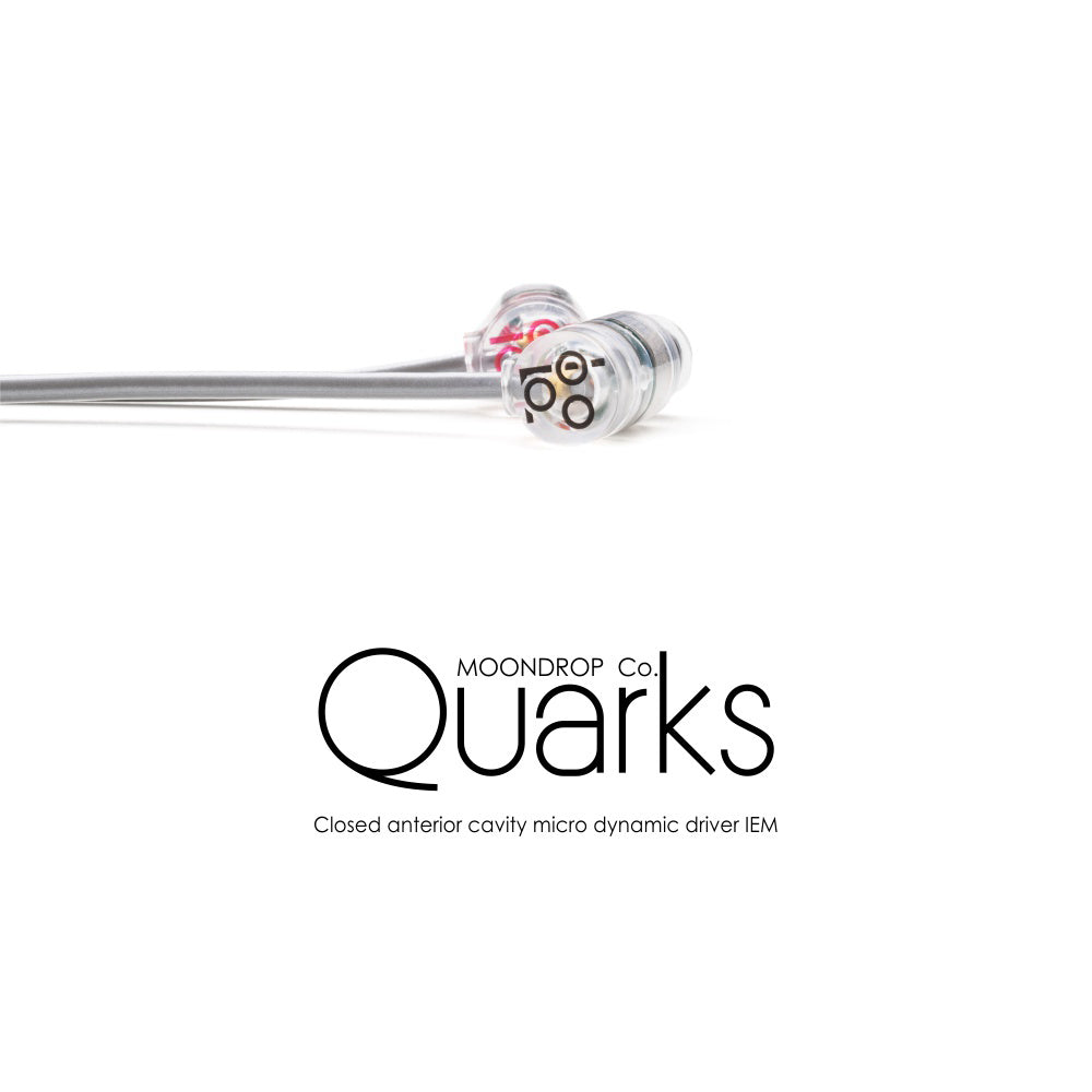 MOONDROP QUARKS 6mm Micro Dynamic Driver Wired IEM In-Ear Monitor Headphones with Mic