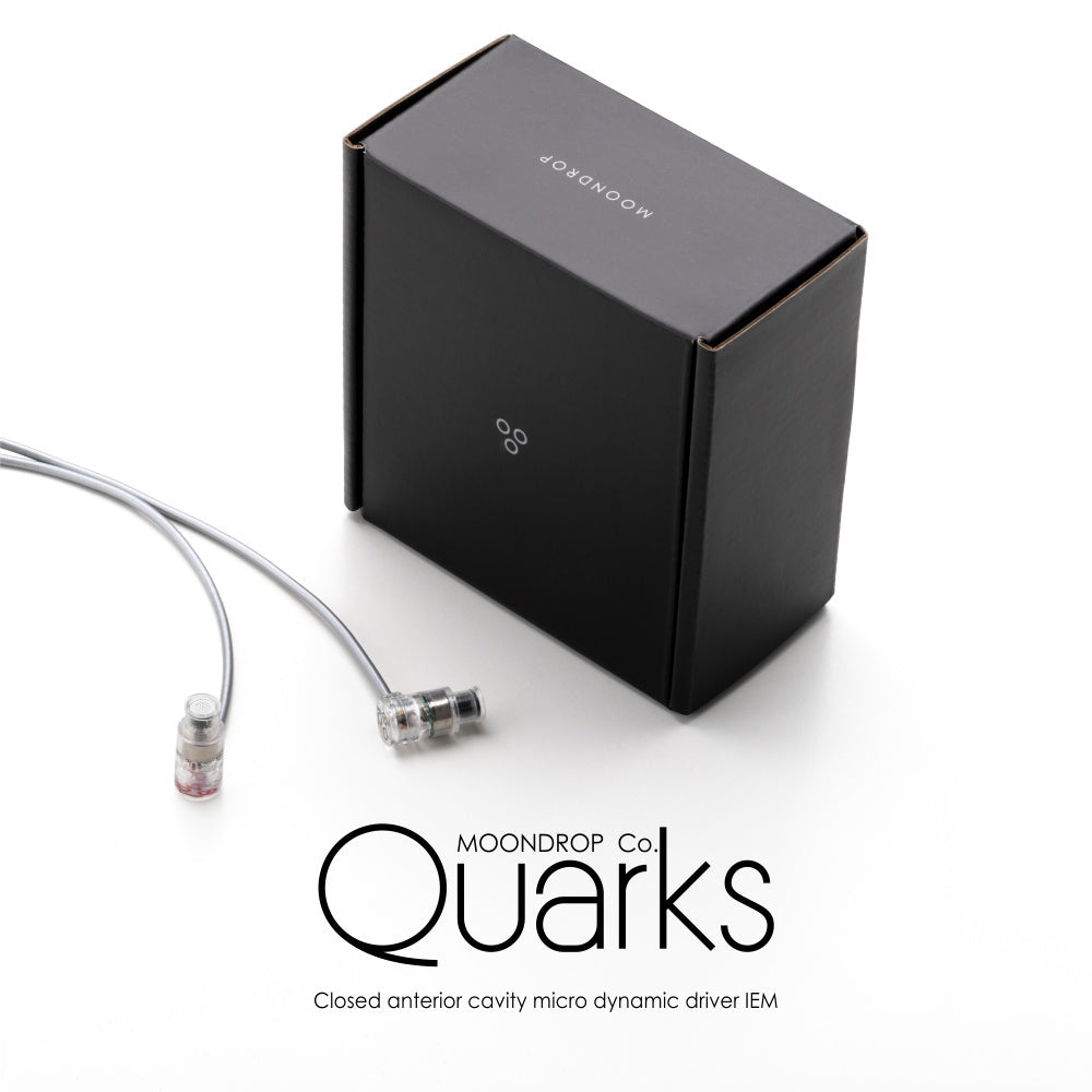 MOONDROP QUARKS 6mm Micro Dynamic Driver Wired IEM In-Ear Monitor Headphones with Mic