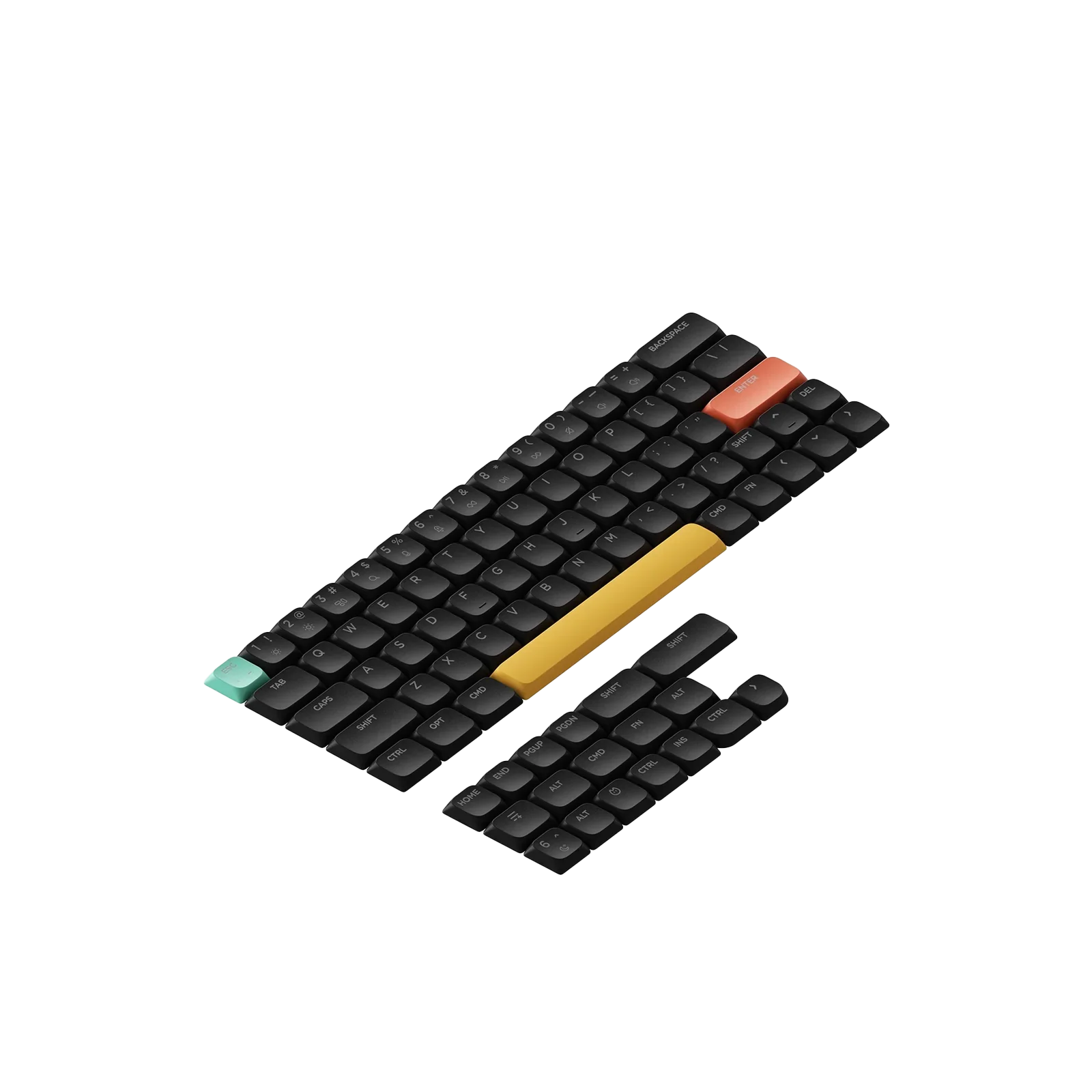 Nuphy Low-Profile nSA Shine-through Air V2 PC Keycaps