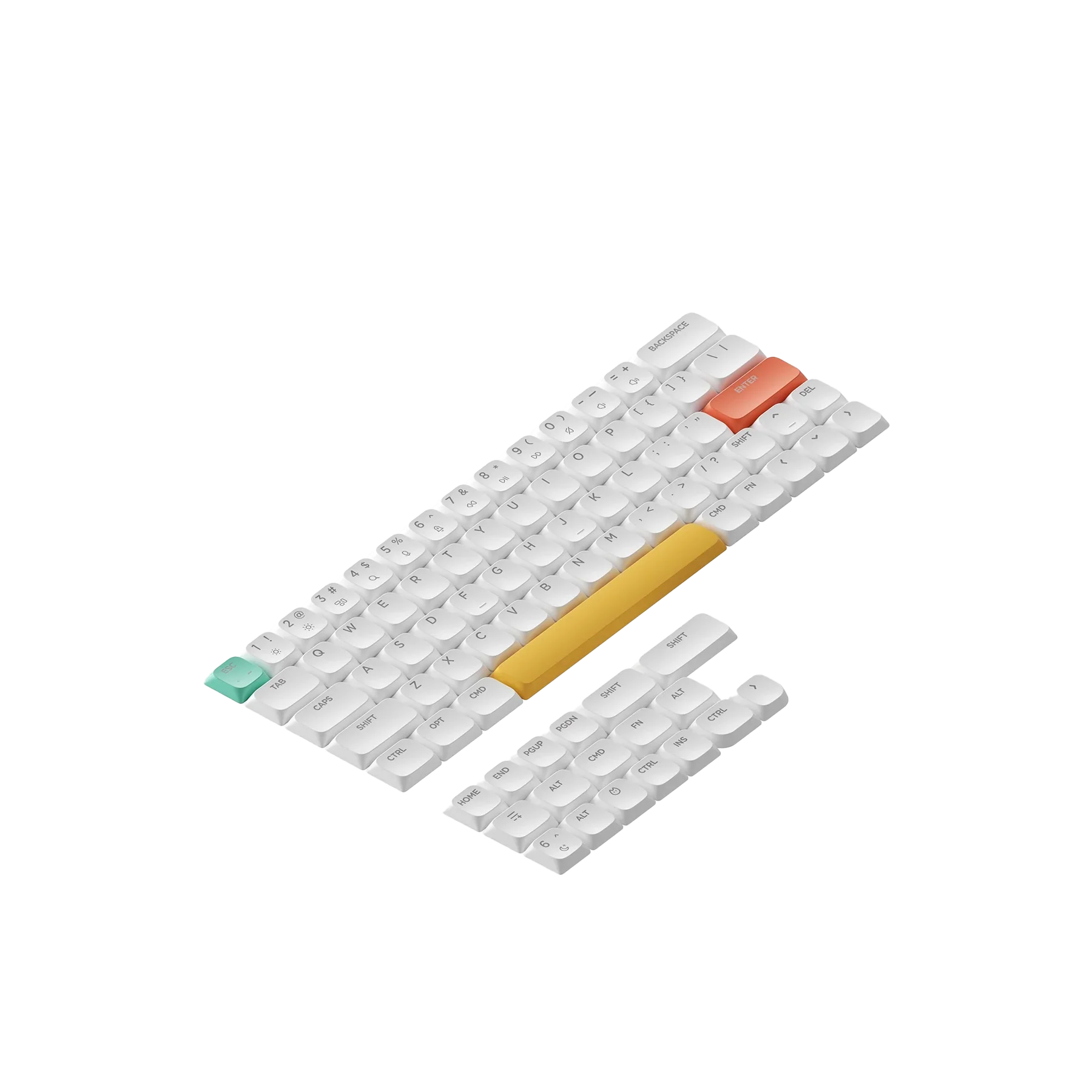 Nuphy Low-Profile nSA Shine-through Air V2 PC Keycaps