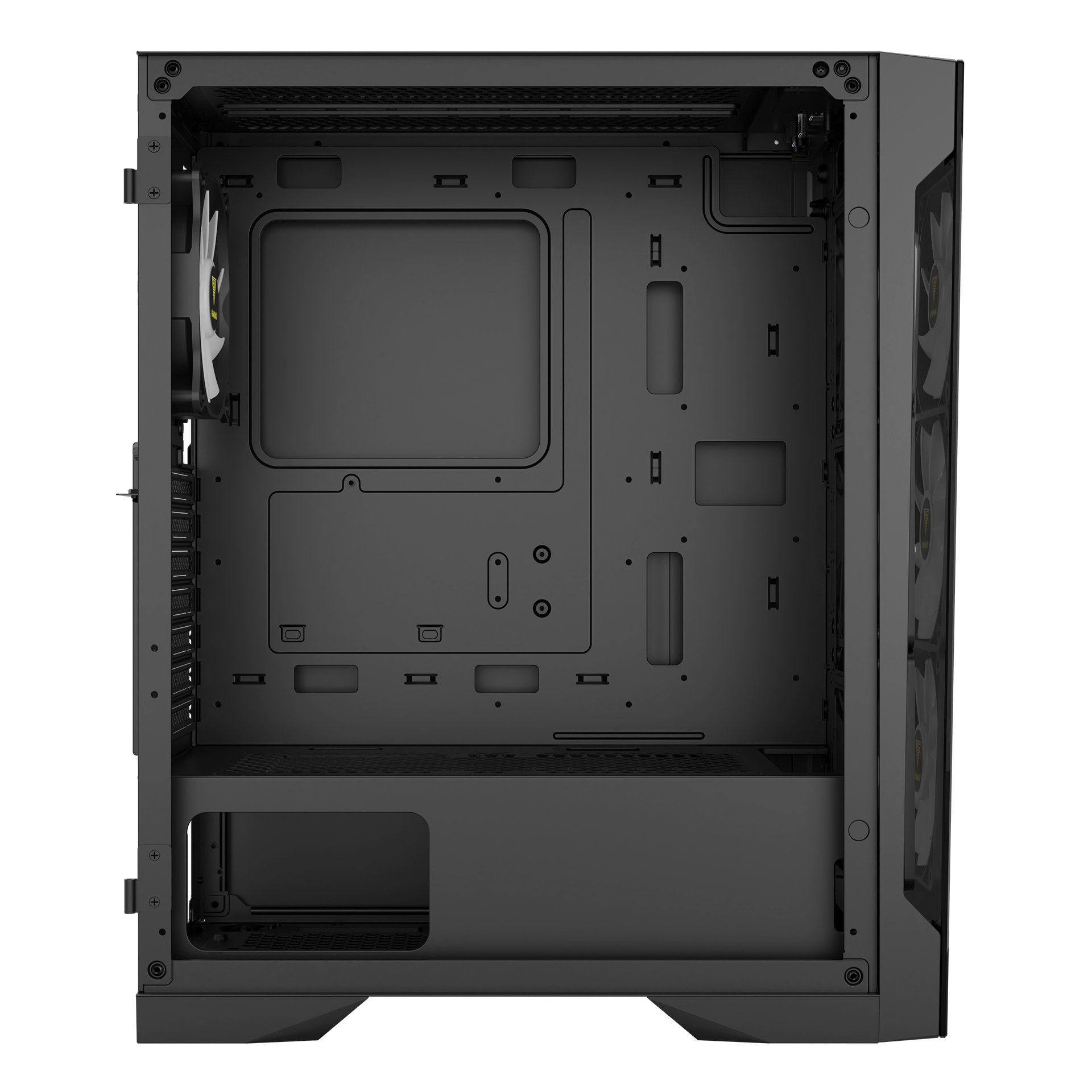 Gamdias Talos E2 ELITE Computer Case ATX Mid Tower Gaming PC Case with 4x ARGB Fans