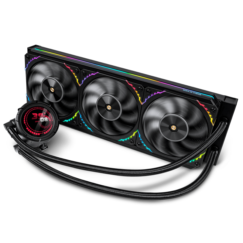 Valkyrie V360 AIO CPU Cooler 360mm Liquid Cooling 360mm with 2.1" LCD Display