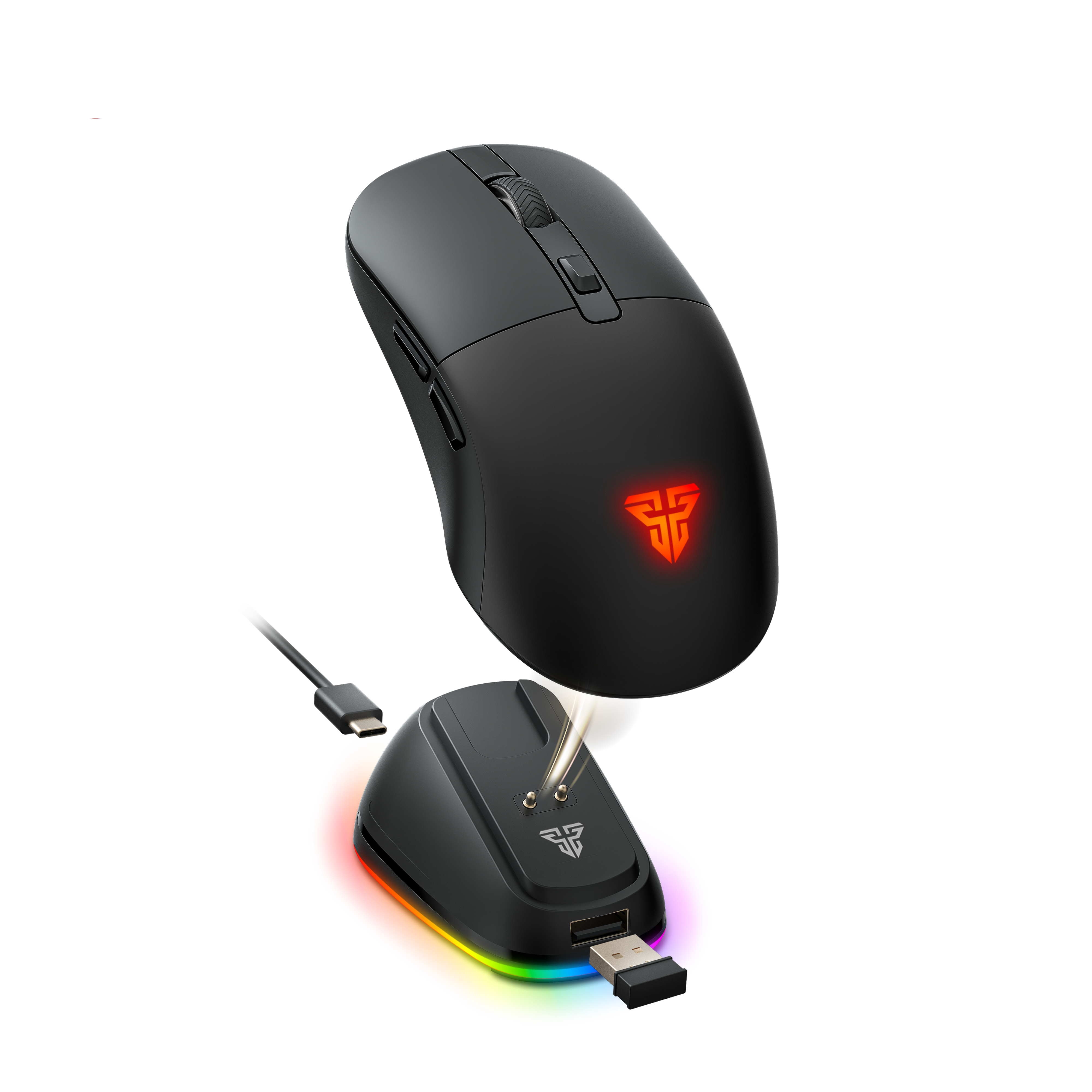 Fantech KANATA Tri-Mode Wireless Gaming Mouse with ARGB Charging Dock