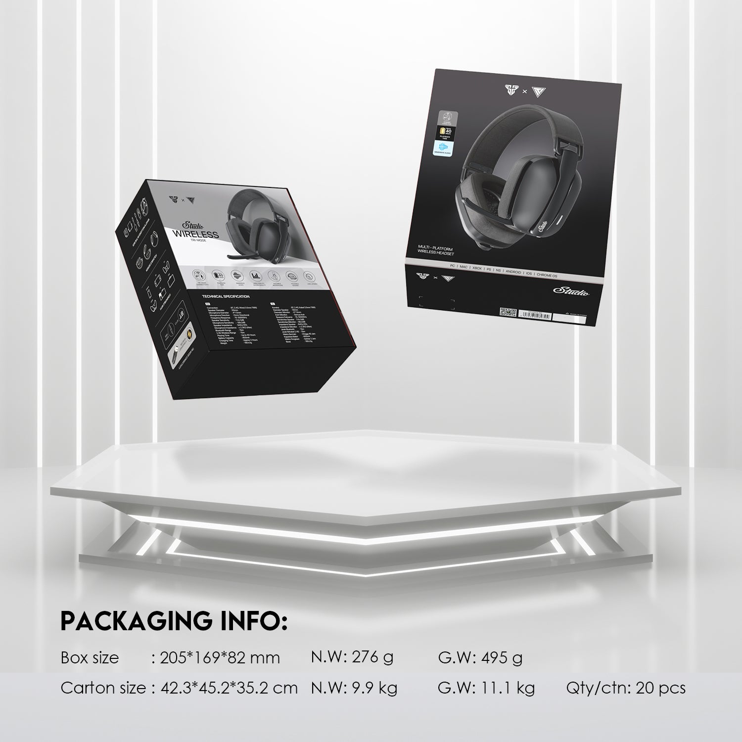 Fantech Studio WHG03 Mutli Platform Wireless Headset with Foldable Nosie Cancelling Mic