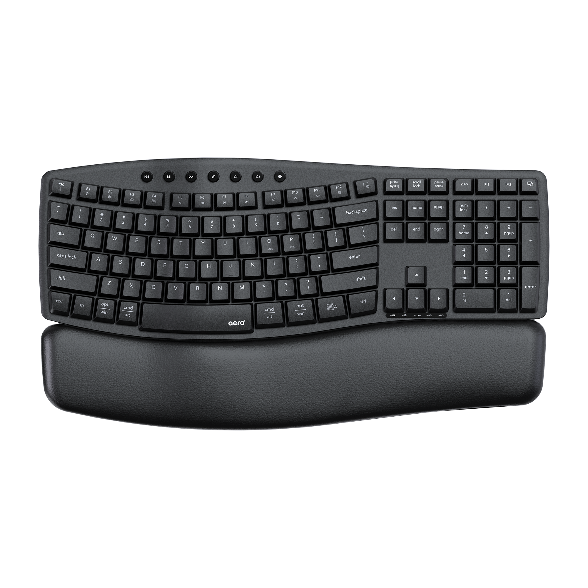 Fantech AERA ARCH Wireless Ergonomic Silent Keyboard and Mouse Combo with Wrist Rest