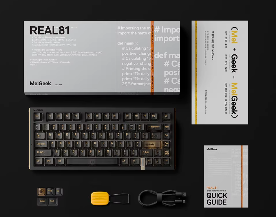 MelGeek REAL81 Custom Gaming Magnetic HE Keyboard