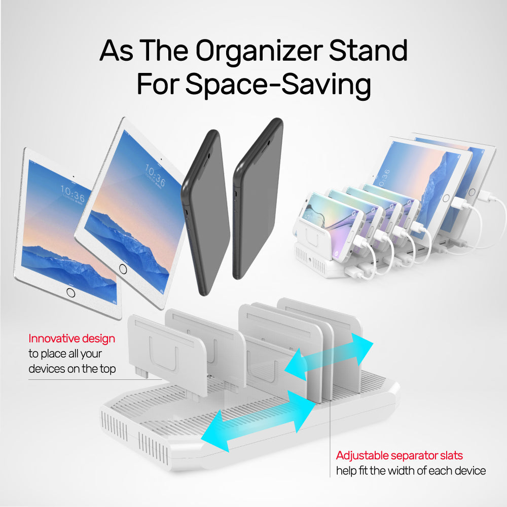 Unitek 96W Charge Stastion 10-in-1 with Spacing Adjustable Device Stand