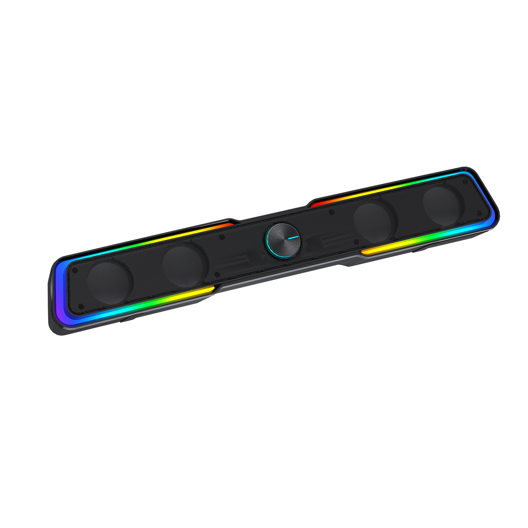 Fantech Bluetooth 5.3 Soundbar Dual mode RGB Lighting Gaming Speaker (GS305) (Black)