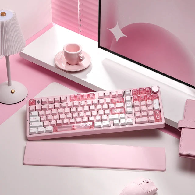 YUNZII AL98 PRO Dual-8K Wireless Aluminum Mechanical Keyboard with Wrist Rest