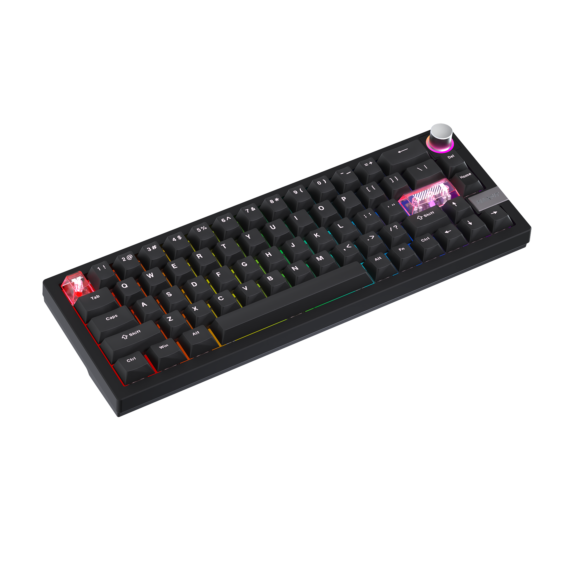 Fantech MAXFIT6 60% Hot-Swap QMK/VIA Wireless Mechanical Keyboard with Knob