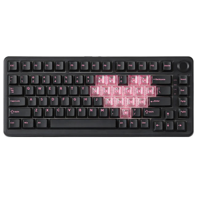 YUNZII B75 PRO MAX QMK/VIA Knob TFT Screen Wireless Mechanical Keyboard