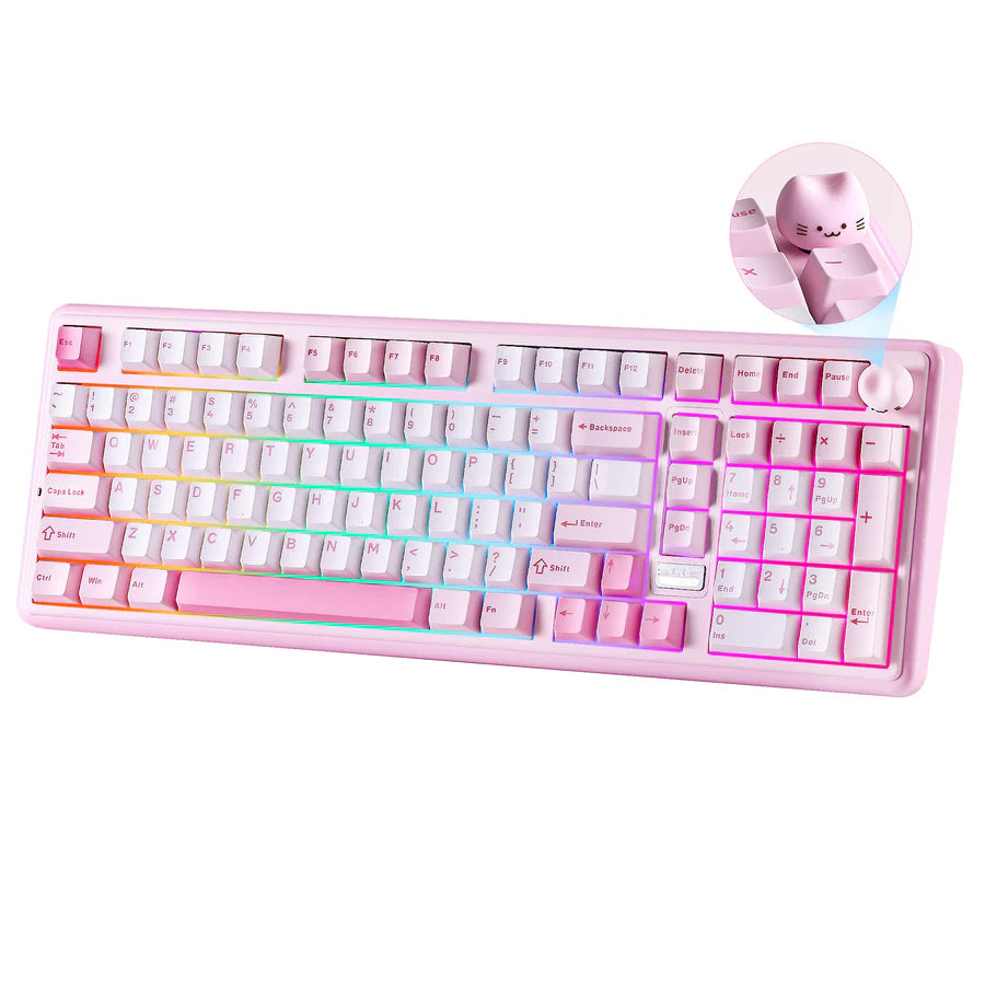YUNZII B98 PRO QMK/VIA Hot-Swap Wireless Mechanical Keyboard