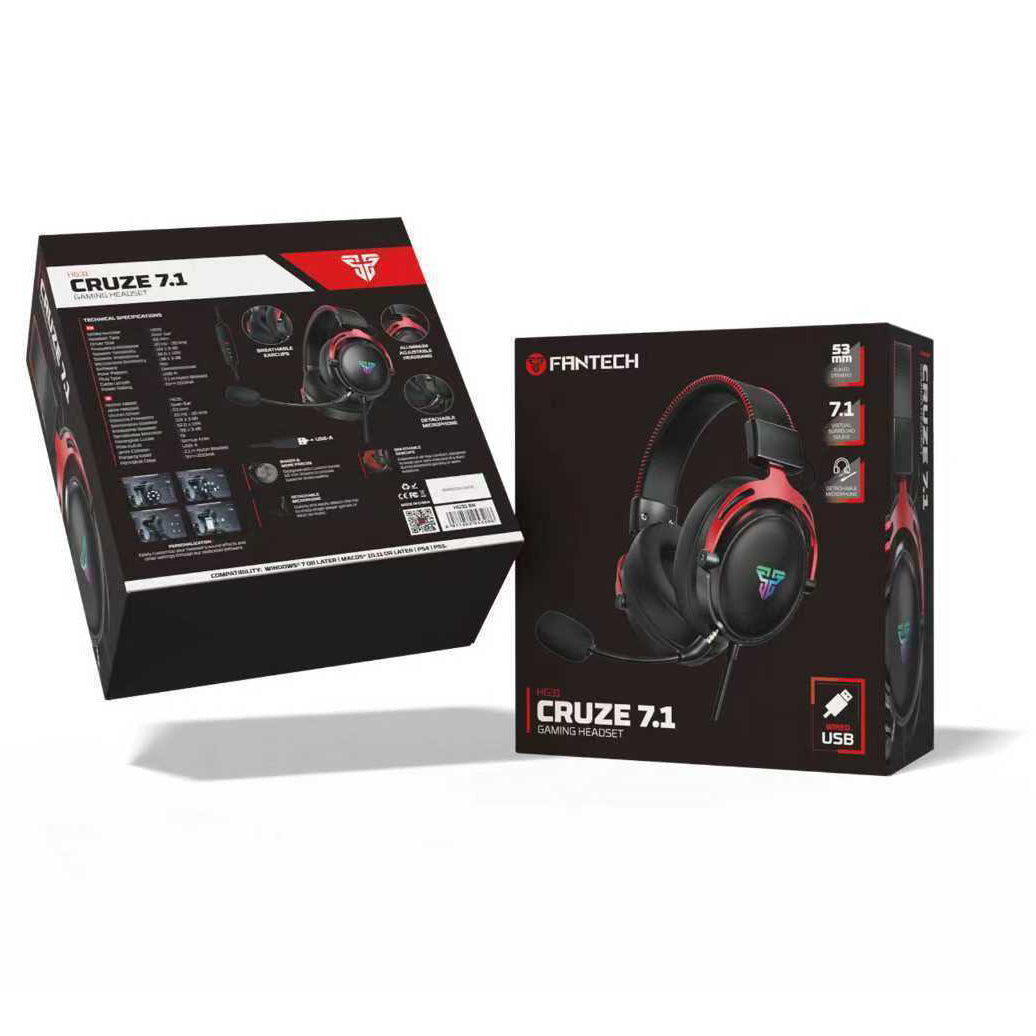 Fantech CRUZE 7.1 Wired Gaming Headset with Detachable Mic