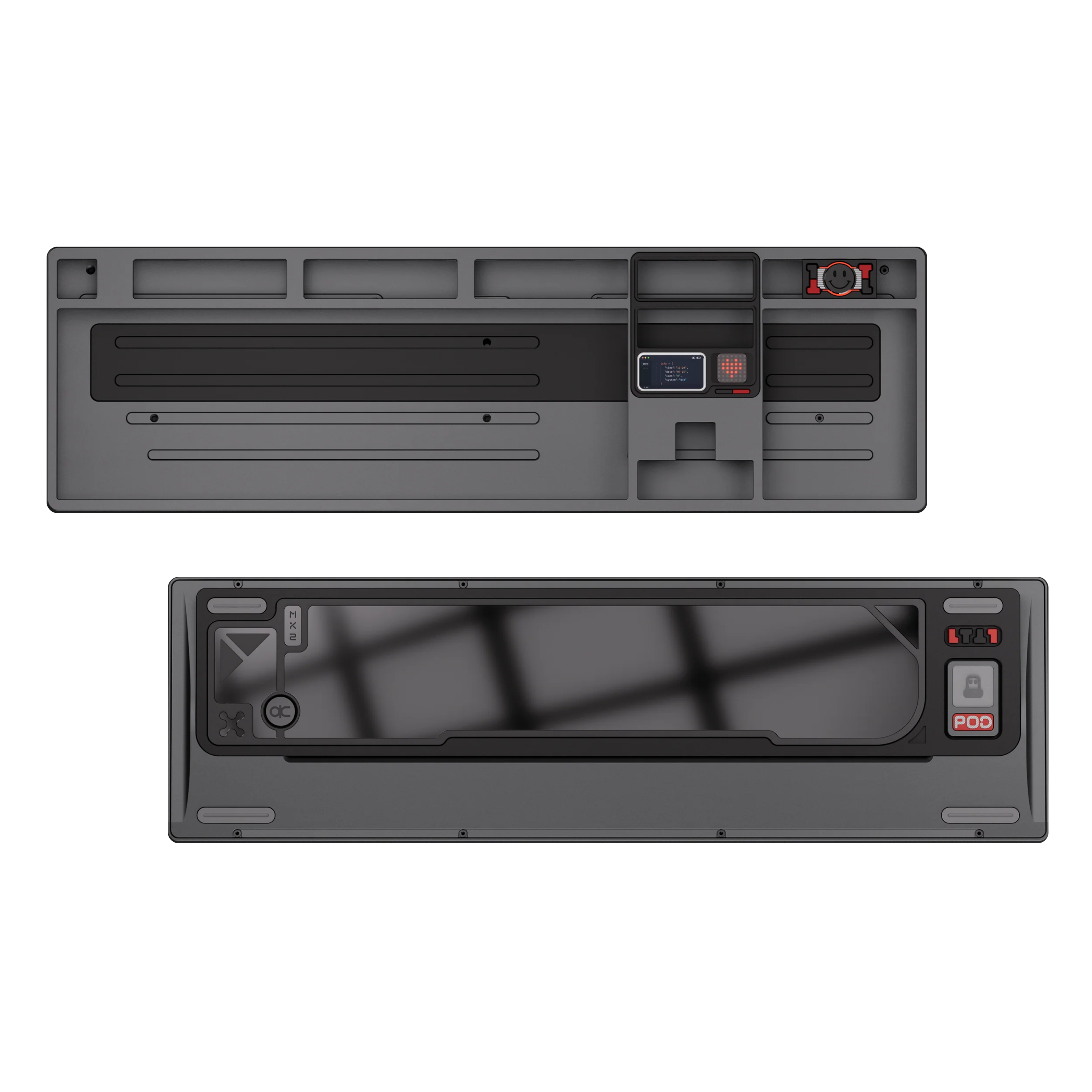 Qwertykeys QK101 Custom Wireless Mechanical Keyboard Barebone with WK+1.2mm Tri-mode Flex-cut Hotswap PCB with RGB+FR4 plate with cushion