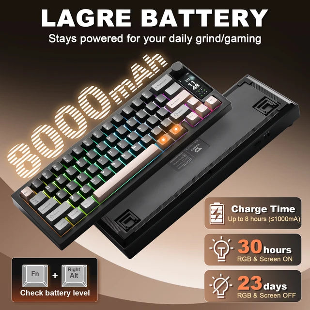 YUNZII IF68 QMK/VIA Wireless Mechanical Keyboard