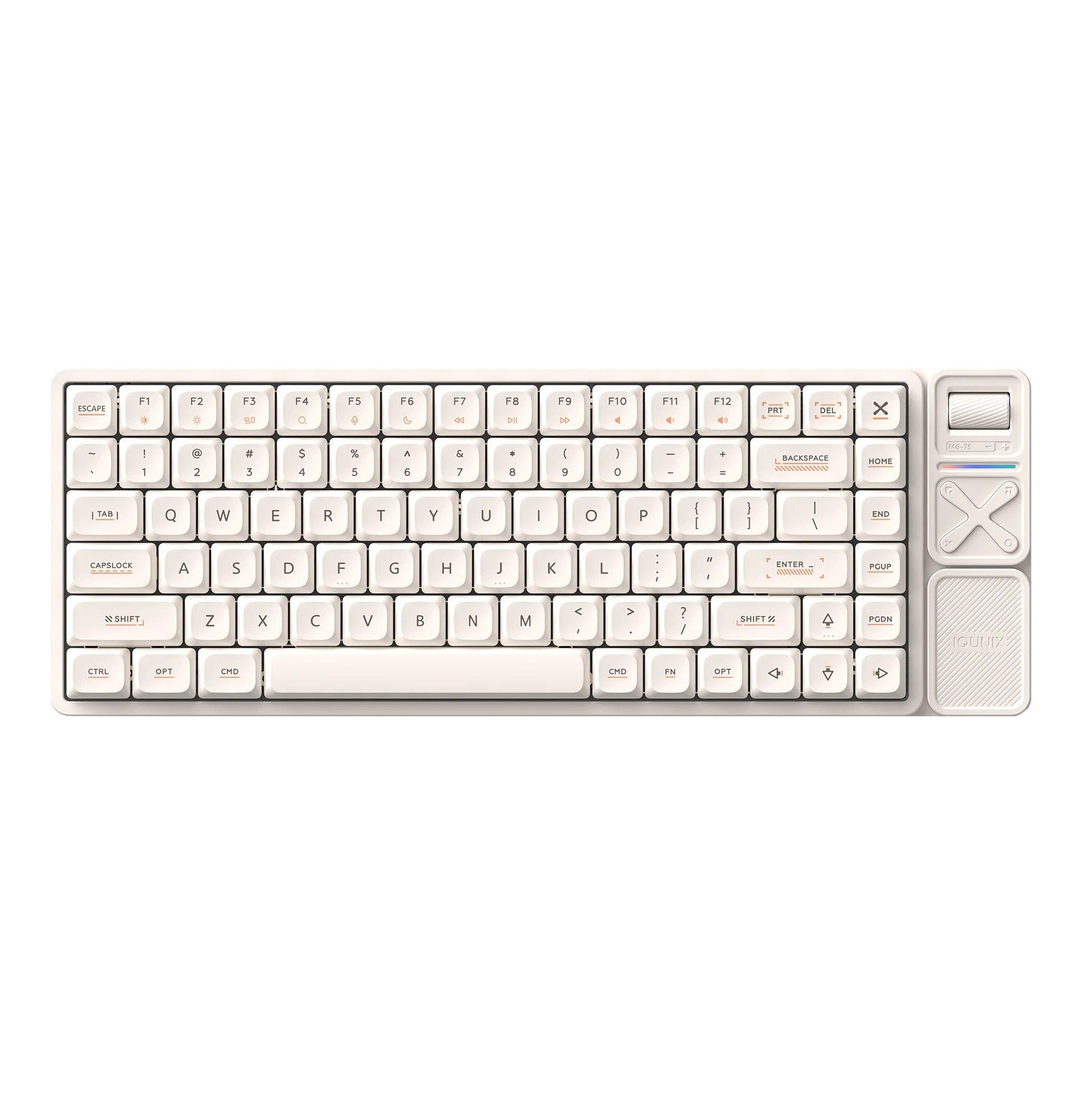 IQUNIX Magi75 Pro Low Profile Aluminum Wireless Mechanical Keyboard - Gold Red Switch
