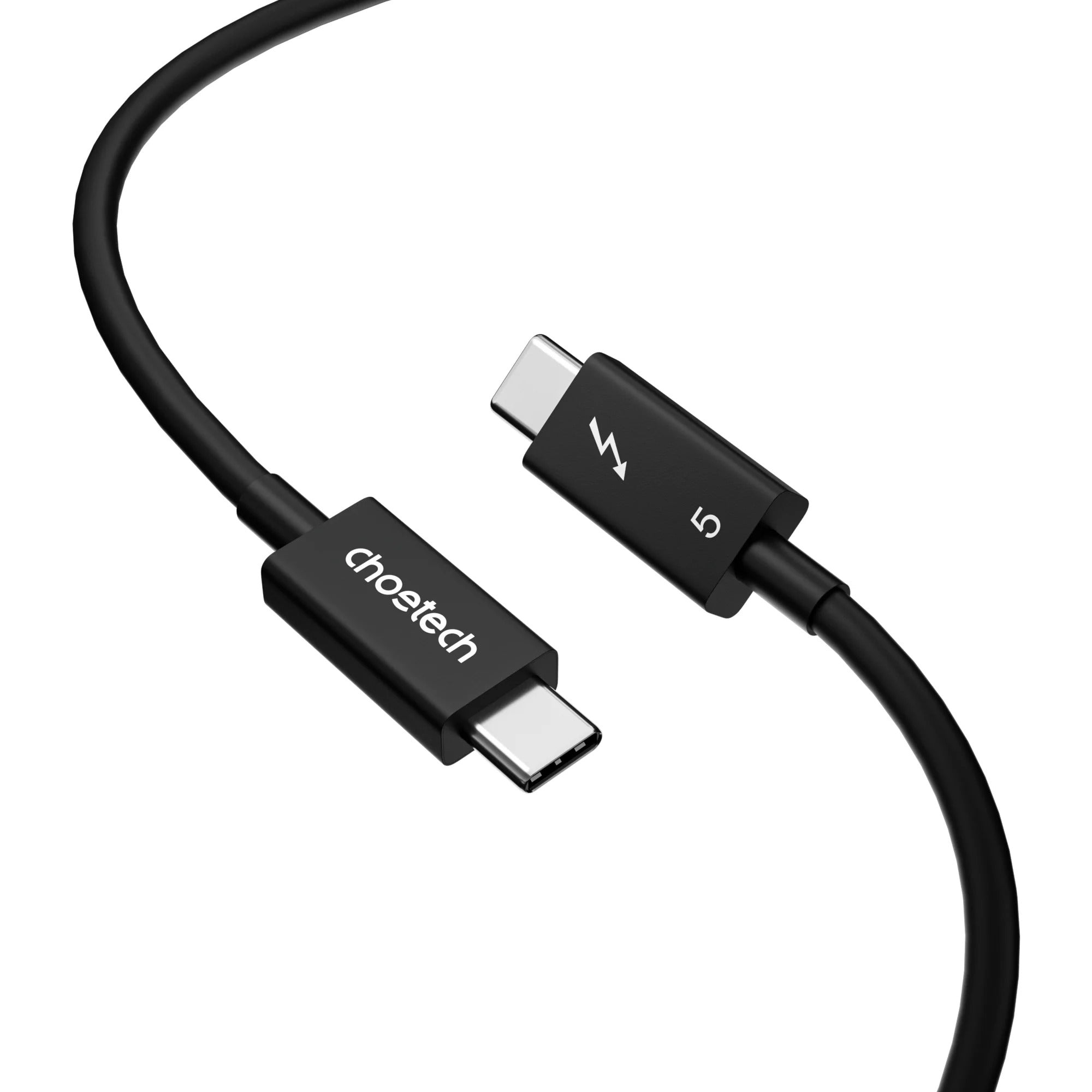 Choetech HyperLink Thunderbolt 5 240W USB-C to C Fast Charging Intel Certified Cable - 120Gbps 8K@60Hz, 1m