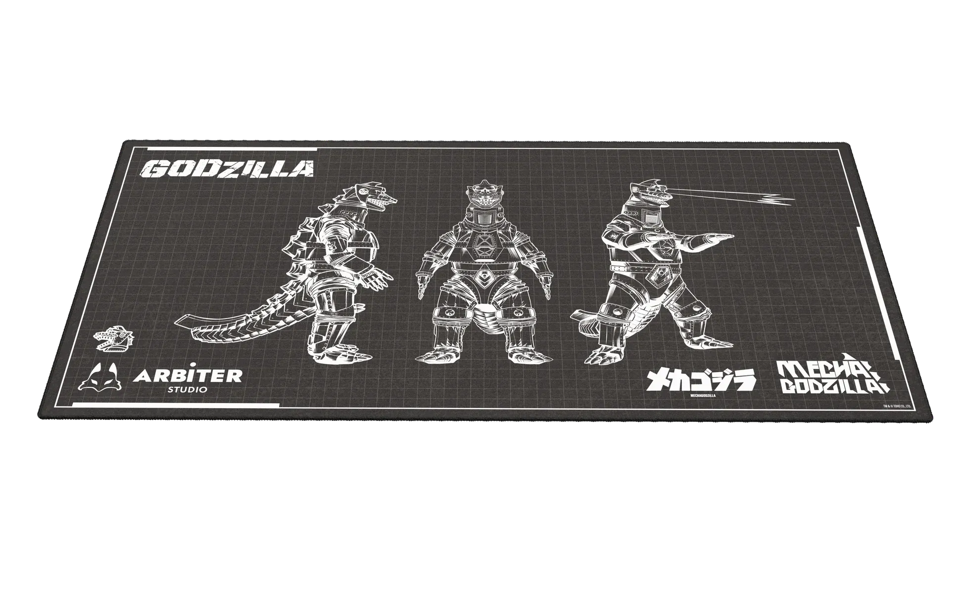 ARBITER STUDIO Black Mechagodzilla XXL 1000x500mm Cloth Mousepad