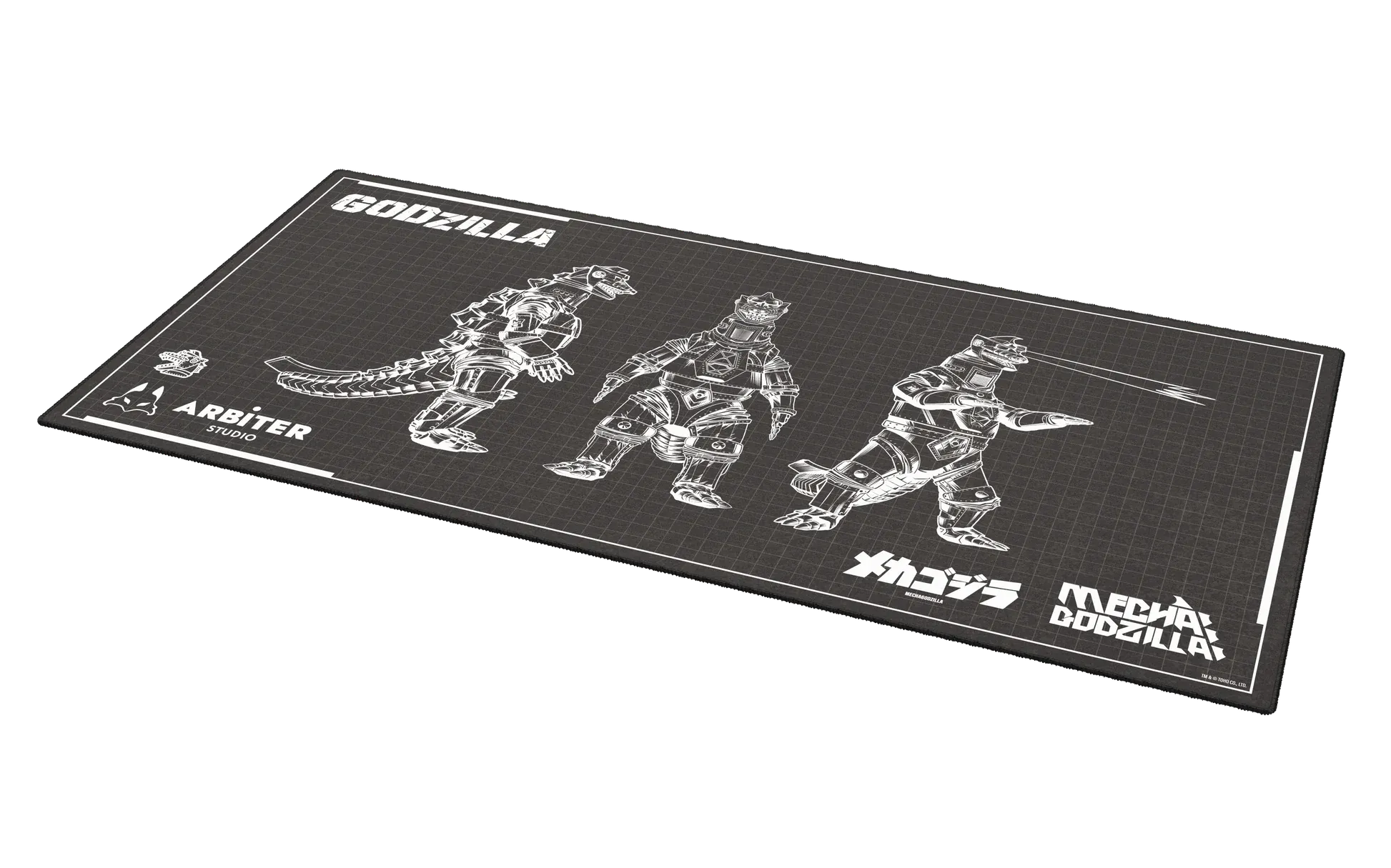 ARBITER STUDIO Black Mechagodzilla XXL 1000x500mm Cloth Mousepad
