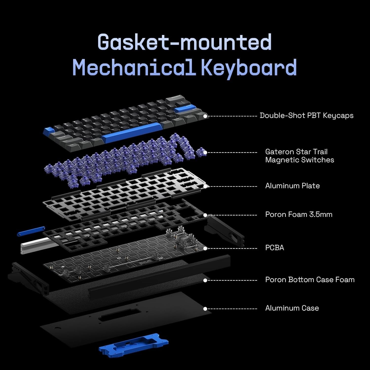 IQUNIX EZ63 8K Magnetic Switch Gaming HE Keyboard