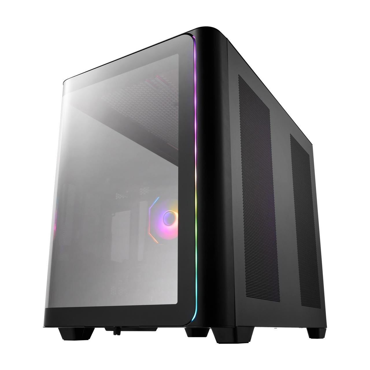 FSP M580 Mid Tower ATX Case, Tempered Glass Side Panel, NO PSU