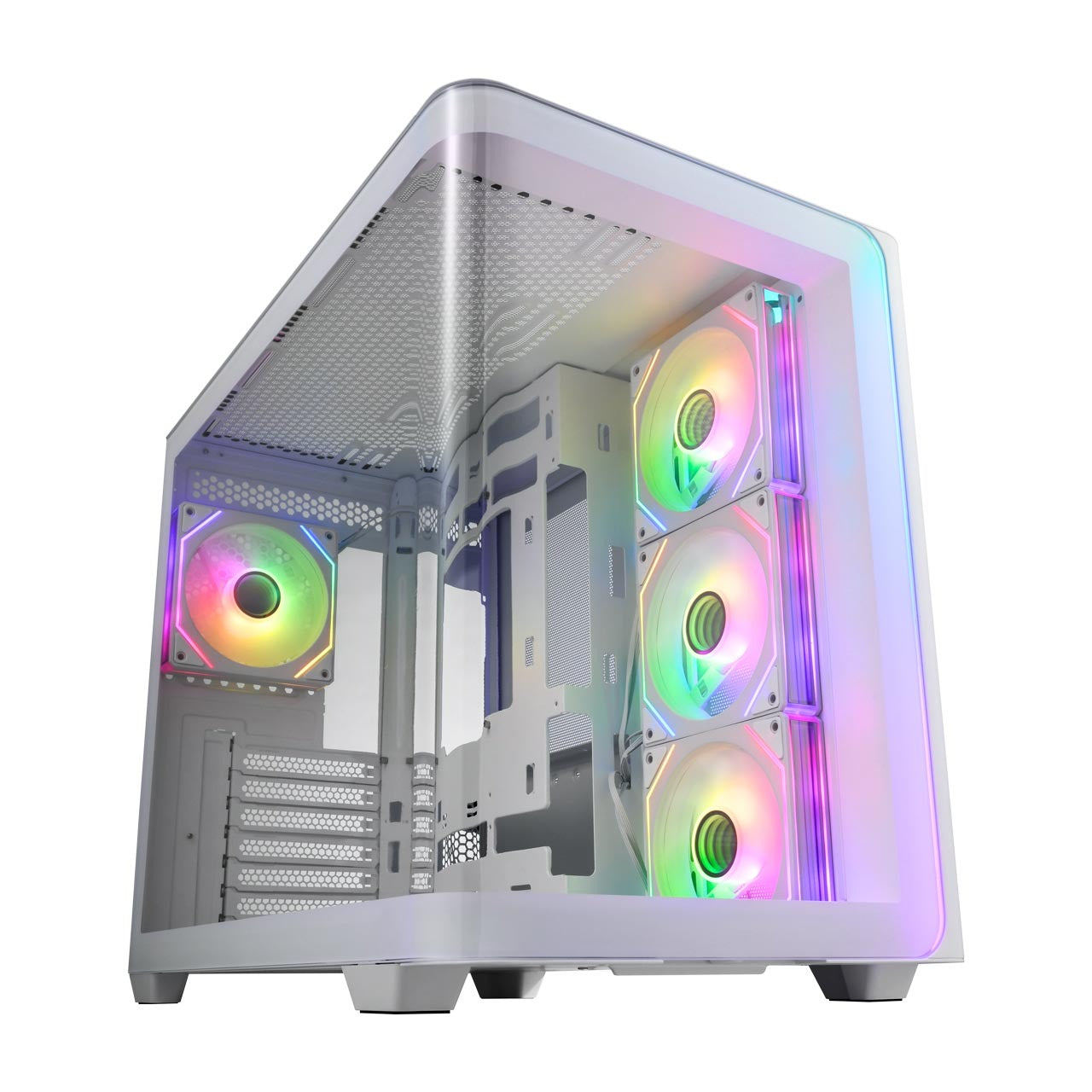 FSP M580 Mid Tower ATX Case, Tempered Glass Side Panel, NO PSU