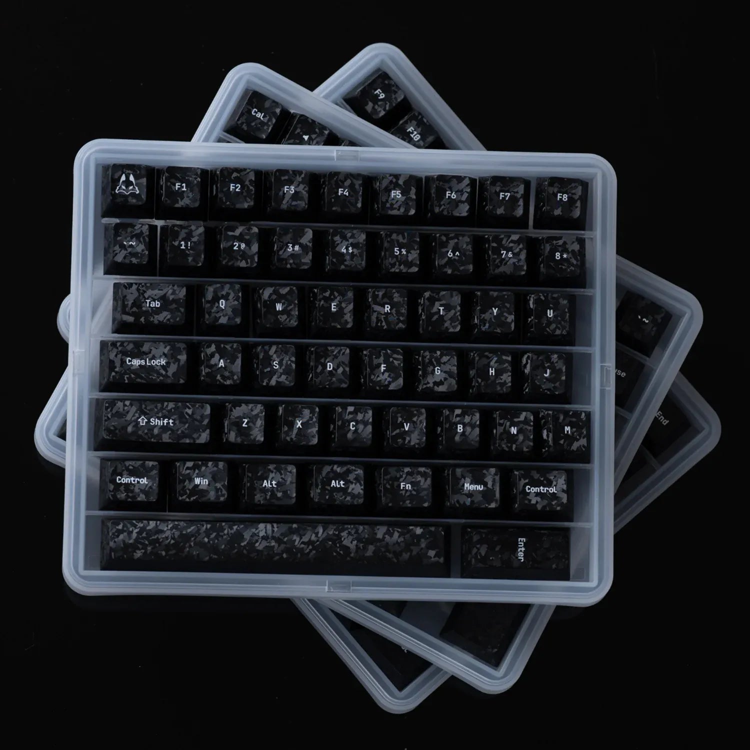 TENKO ARBITER STUDIO Carbon Fiber Textured Cherry profile Keycap Set