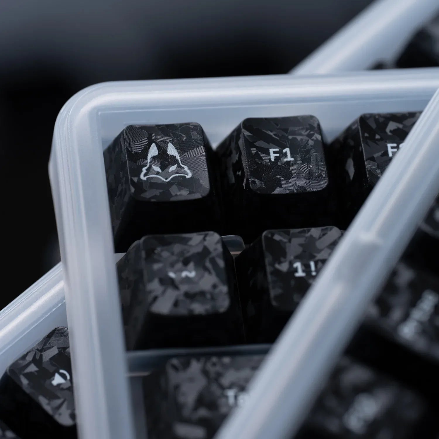 TENKO ARBITER STUDIO Carbon Fiber Textured Cherry profile Keycap Set