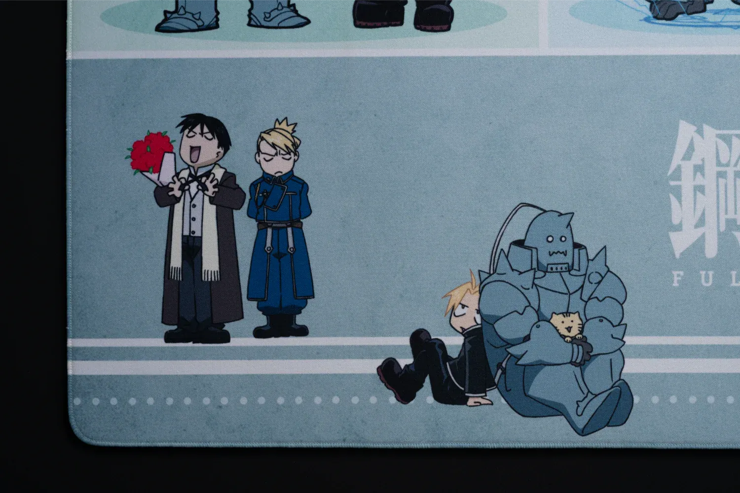 ARBITER STUDIO FMA BROTHERHOO XL 900x400mm Cloth Mousepad (Chibi Alcehmists)