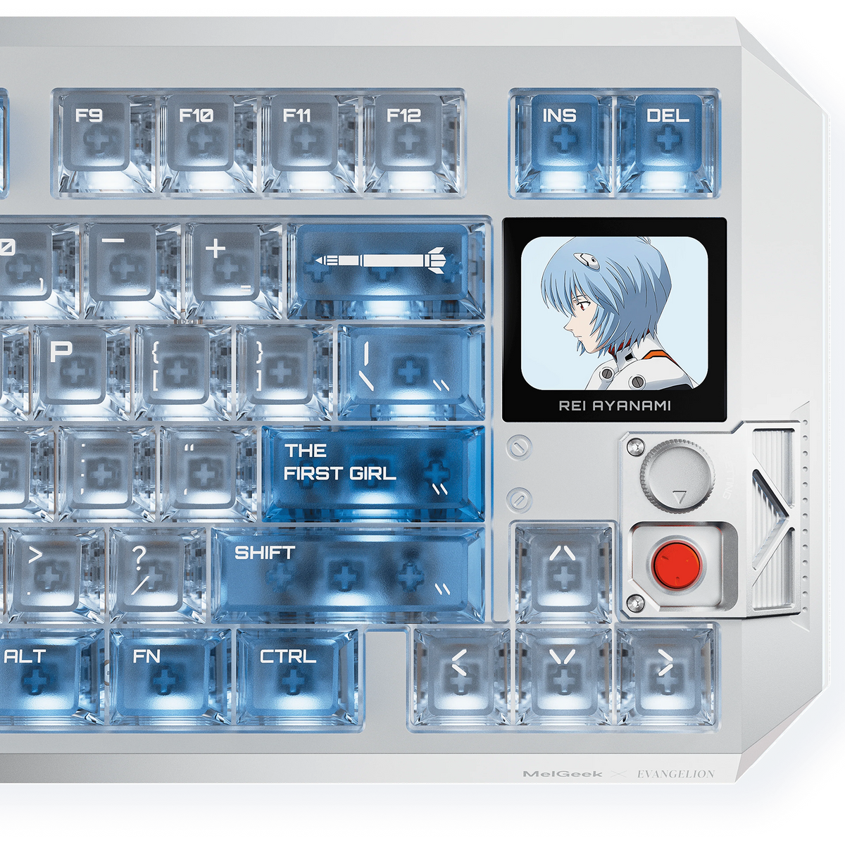 MelGeek Centauri 80 Evangelion Wired Custom HE Gaming Keyboard - EVA-00 Rei Ayanami Limited Edition