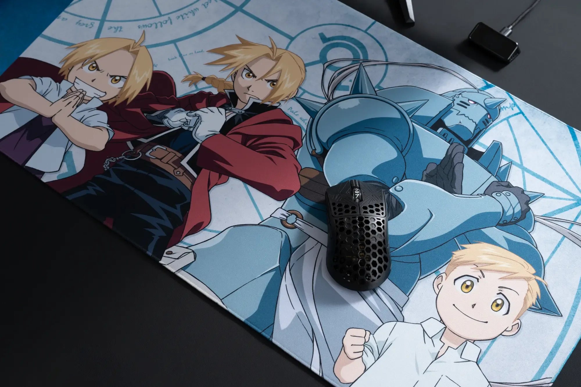 ARBITER STUDIO FMA BROTHERHOOD XL 900x400mm Cloth Mousepad (Ed & Al)