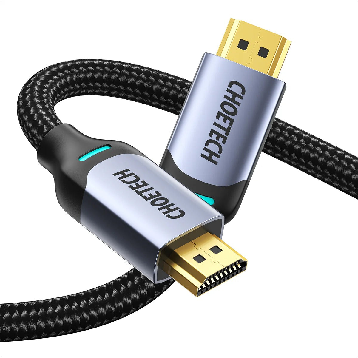 Choetech VisionLink 8K HDMI 2.1 High Speed Dynamic HD Nylon Braided Cable - 48Gbps 8K@60Hz, 2m