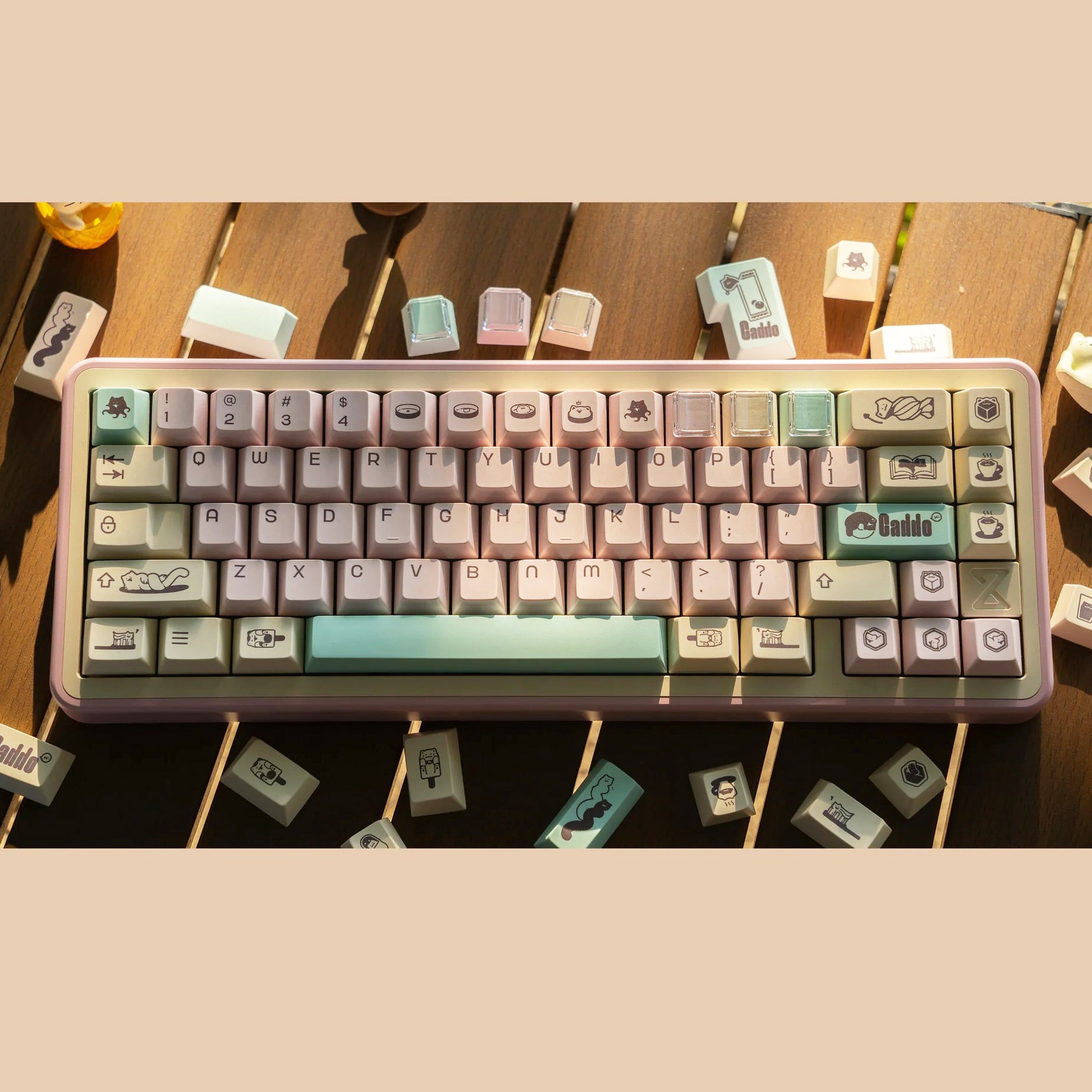 Keybyelab Cherry profile Caddo Dye-sub PBT keycaps