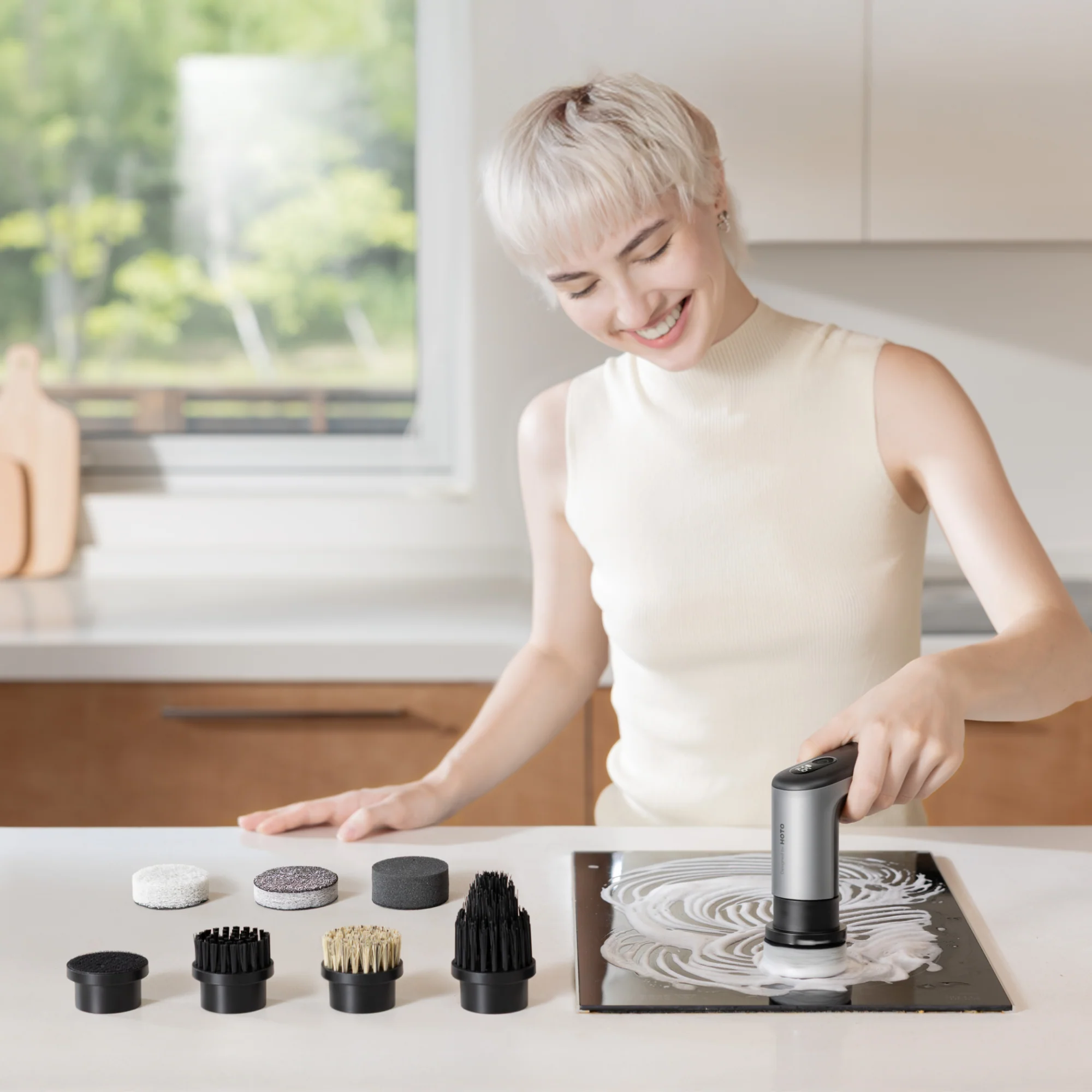 HOTO Grip Cordless Spin Ultralight Waterproof Scrubber