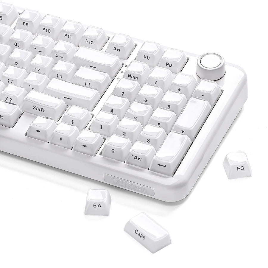 YUNZII Jelly-Transparent Design OEM Profile PBT+PC Keycap Set 113pcs /sets