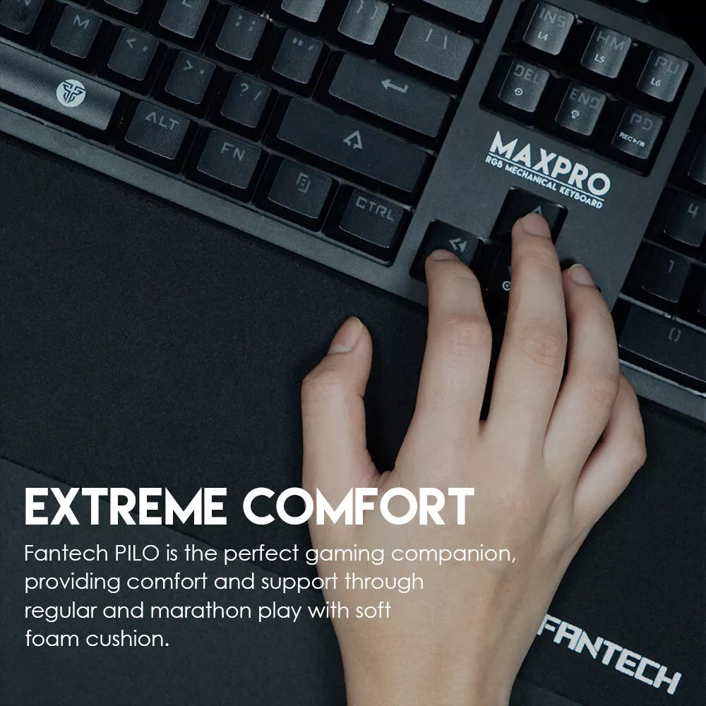 Fantech Keyboard Wrist Rest 359x95x18mm Anti-Slip TKL Keyboard Arm Rest Pad
