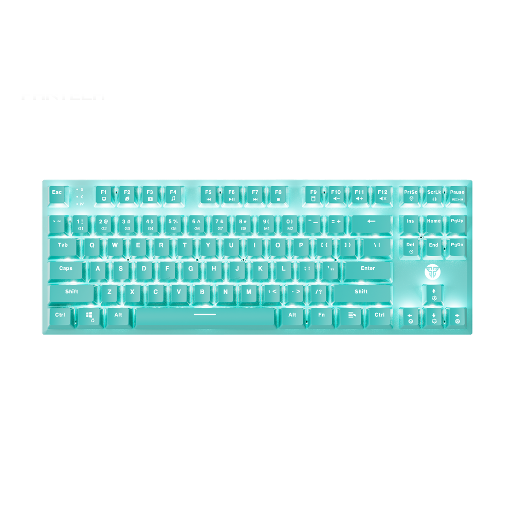 Fantech MK856 Gaming PC Mechanical Keyboard White LED Backlit Computer Keyboard-Mint