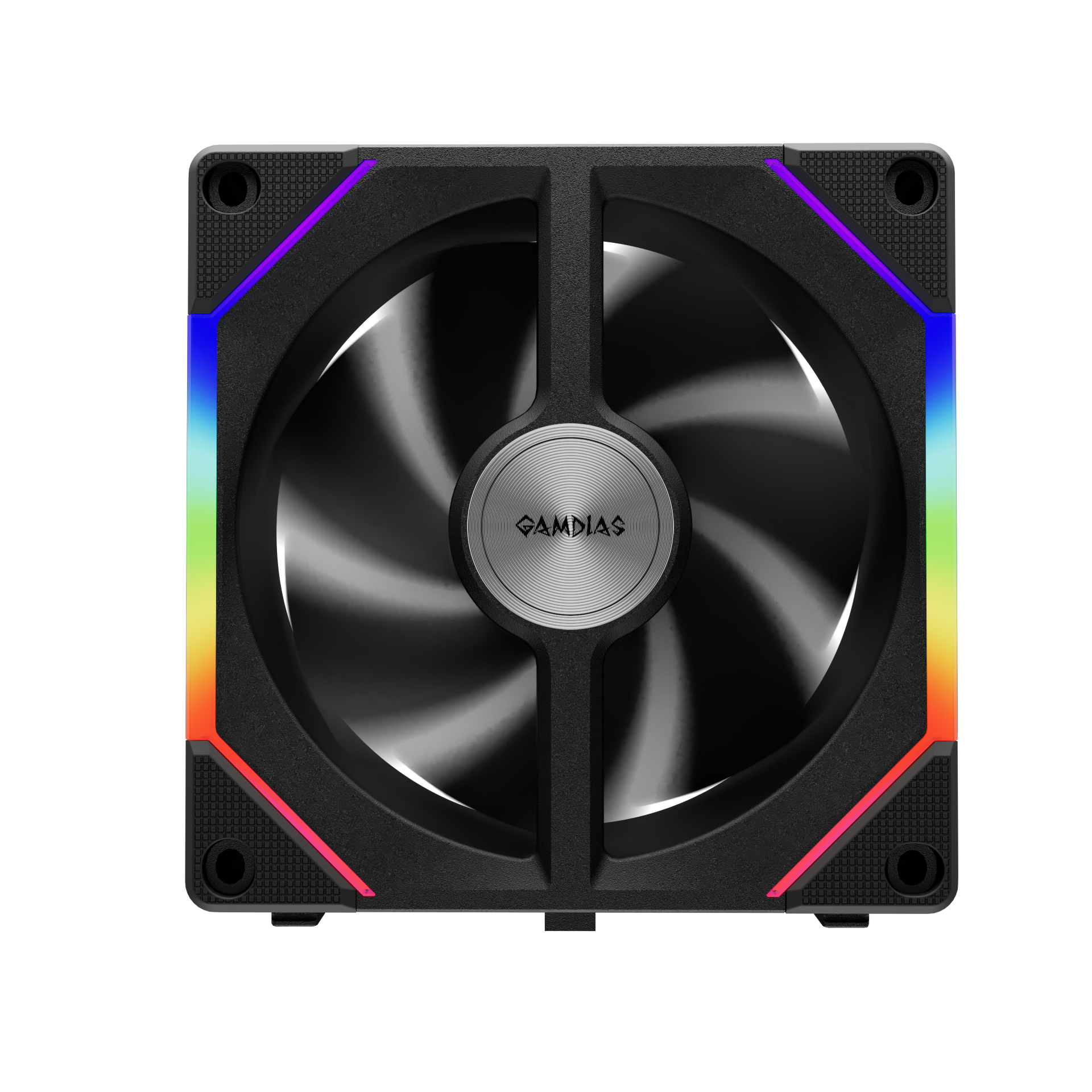 Gamdias AEOLUS P2 ARGB Computer Case Fan PWM 120mm Cooling Fan with Reverse Fan Blade