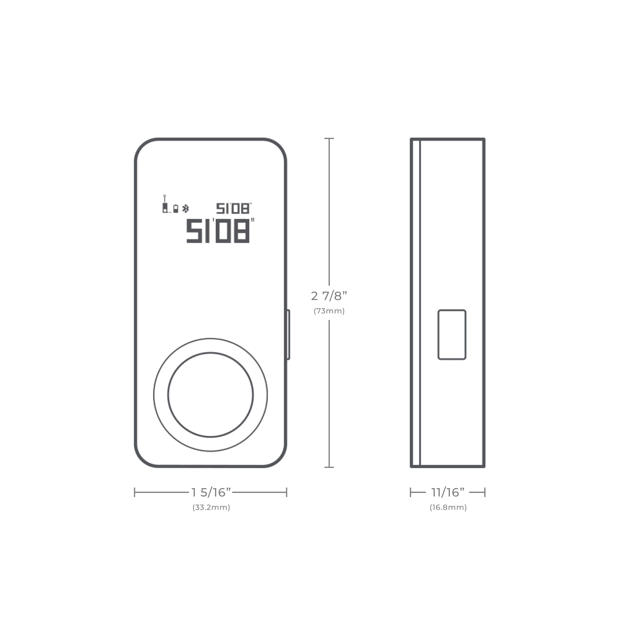 HOTO Smart Laser Measure Tool with Bluetooth, 98ft Laser Distance Measure