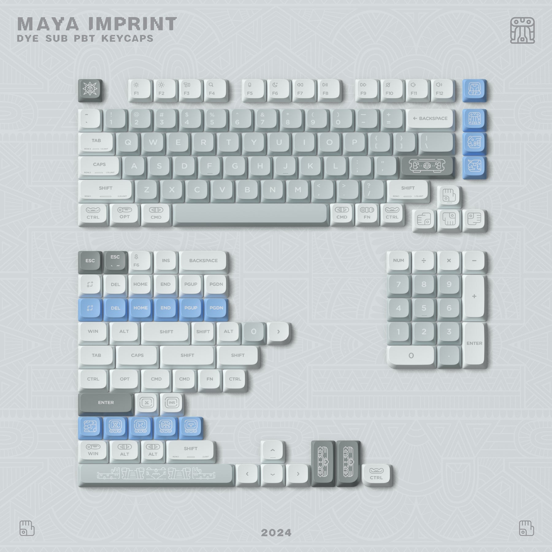 NuPhy x Keytok Maya Imprint nSA Keycaps