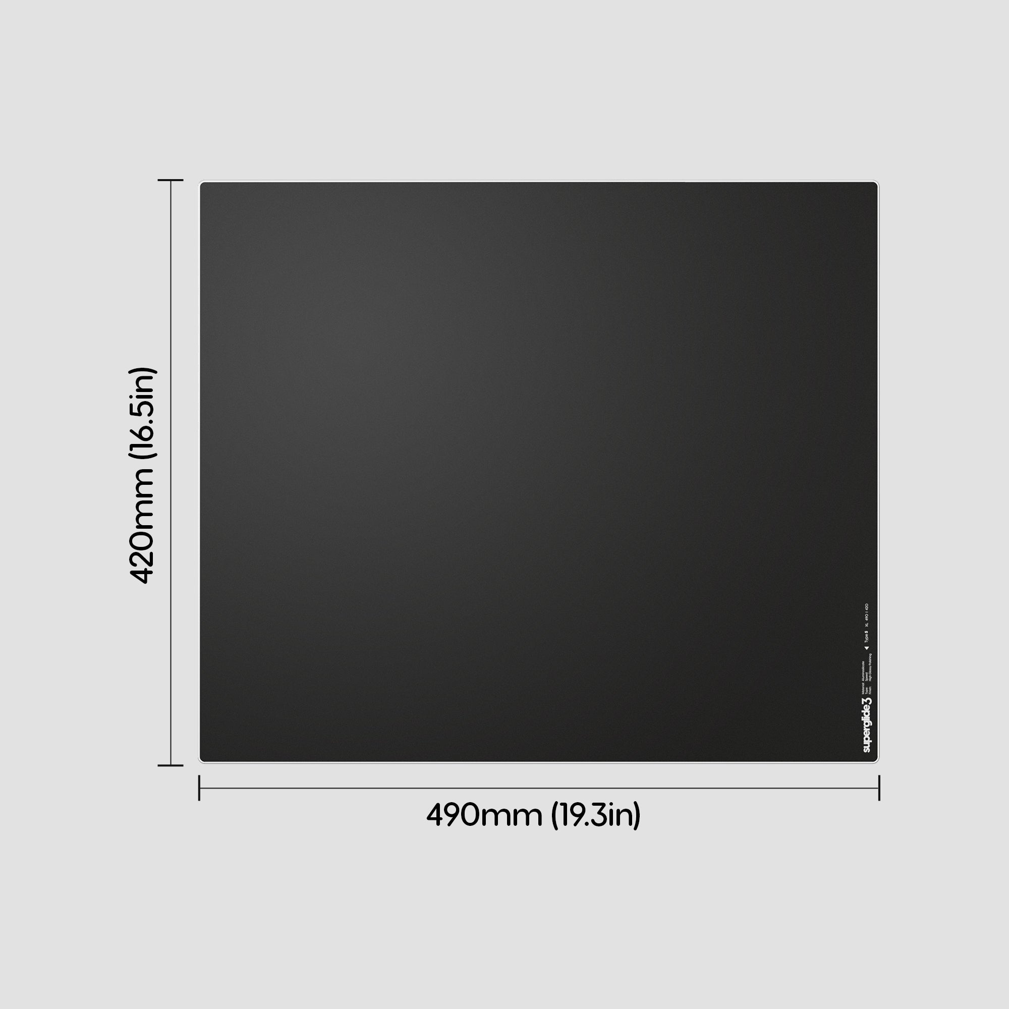 Pulsar Superglide v3 490x420x1.5mm XL Glass Mouse Pad Type S