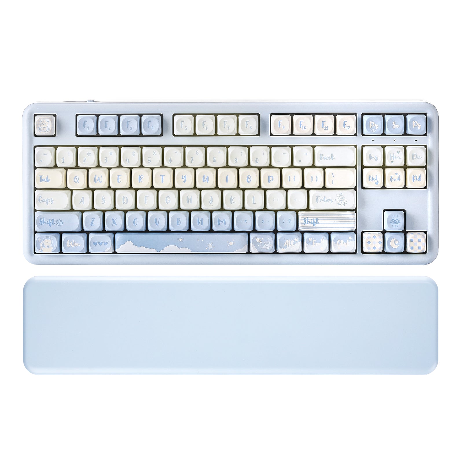 YUNZII B87 QMK/VIA Hot-Swap Mechanical Keyboard with Wrist Rest