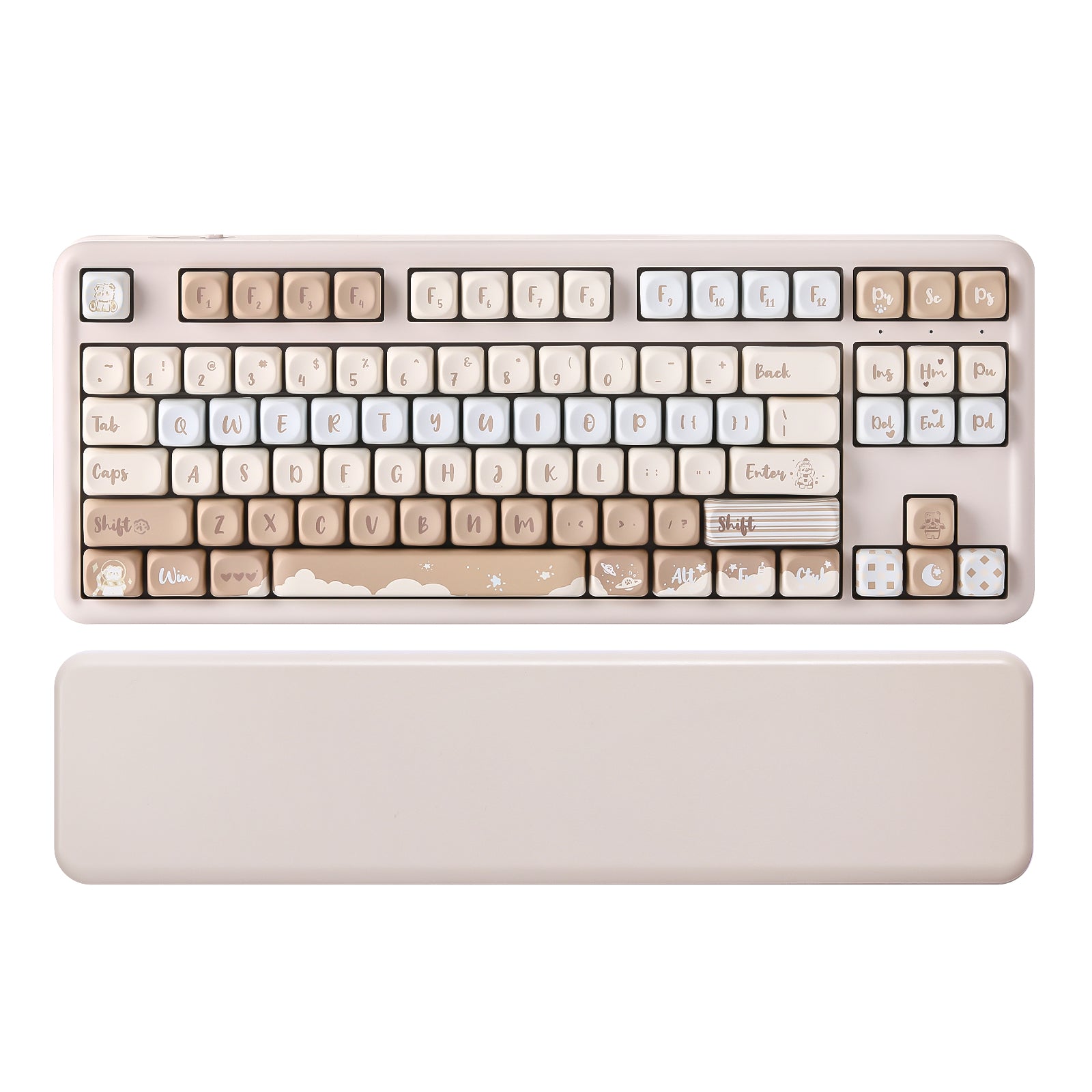 YUNZII B87 QMK/VIA Hot-Swap Mechanical Keyboard with Wrist Rest