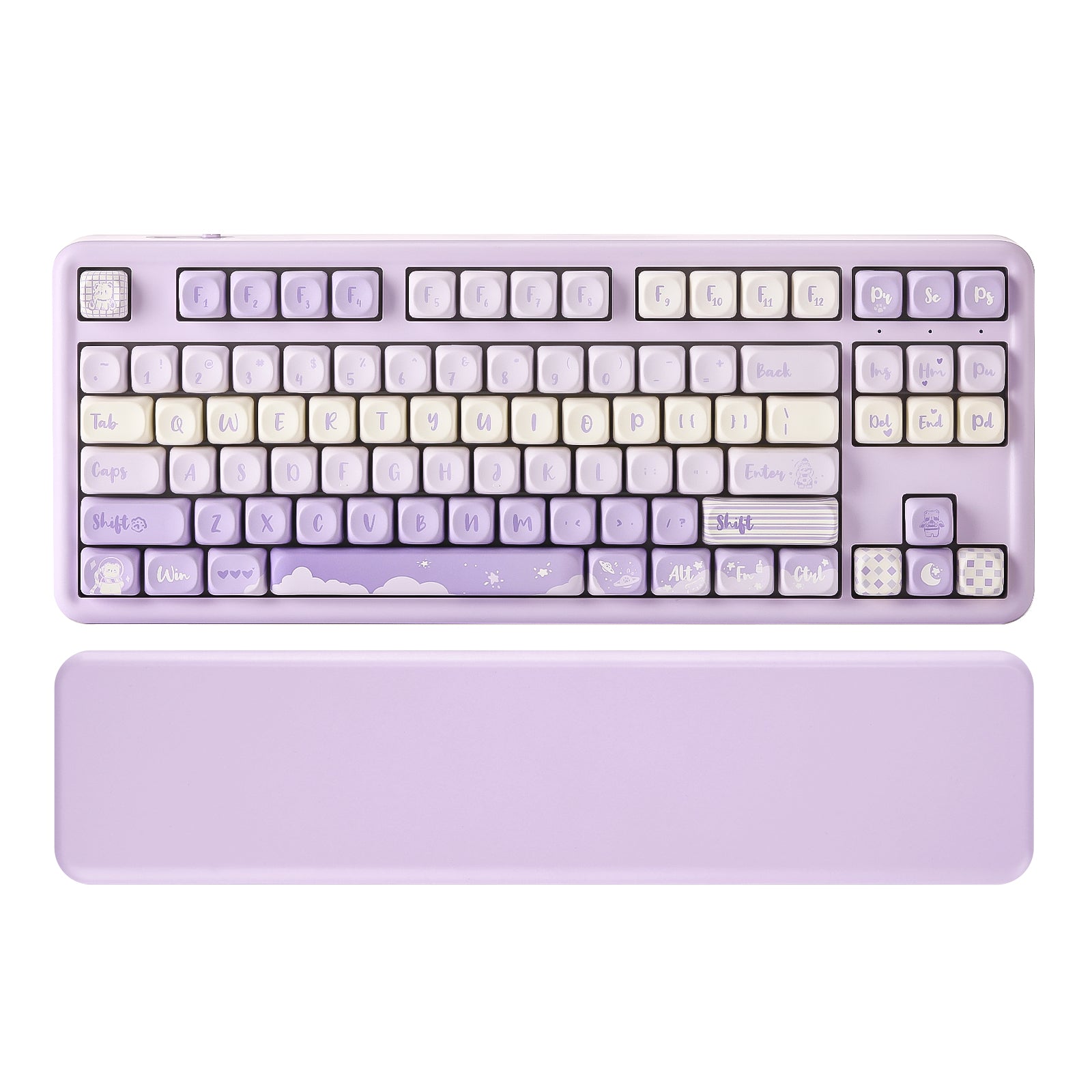 YUNZII B87 QMK/VIA Hot-Swap Mechanical Keyboard with Wrist Rest