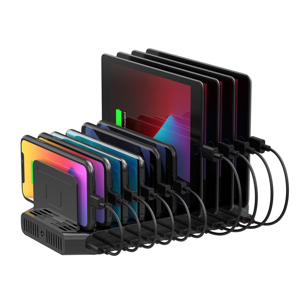 Unitek 60W 10-Port Multi USB Charger Station with SmartIC Tech