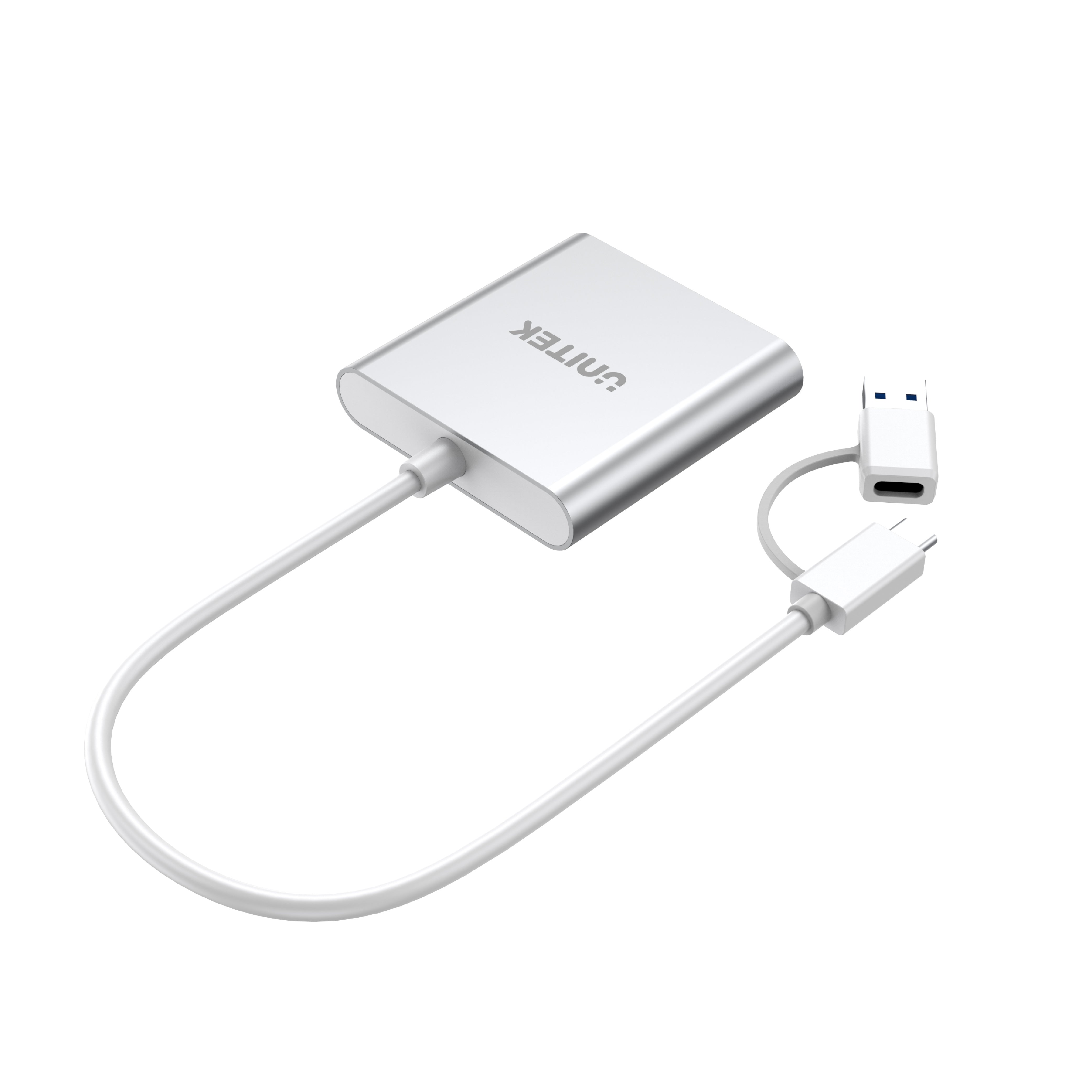 Unitek 3-in-1 Card Reader with USB-C & USB-A Adaptor