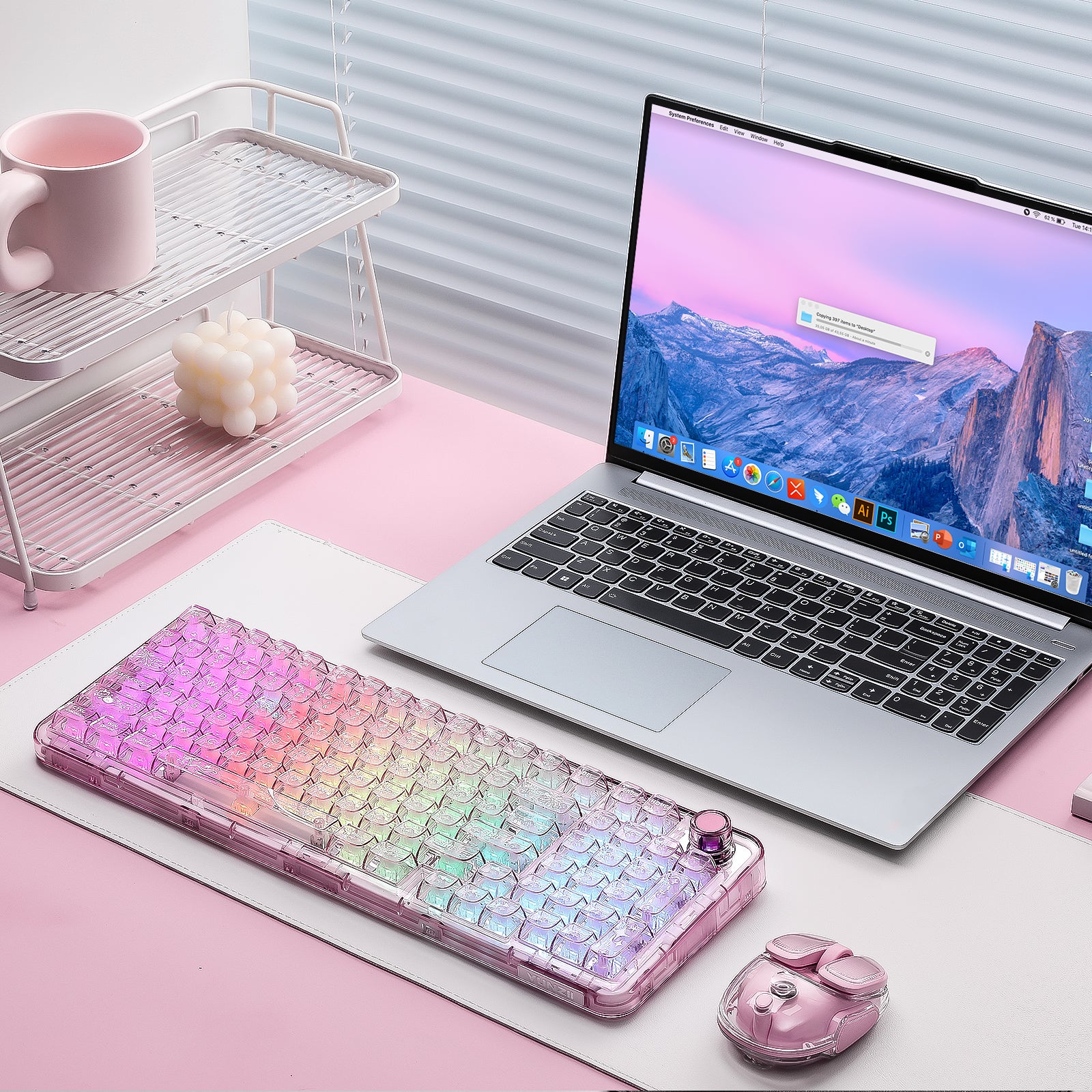YUNZII X98 Transparent QMK/VIA Wireless Mechanical Keyboard