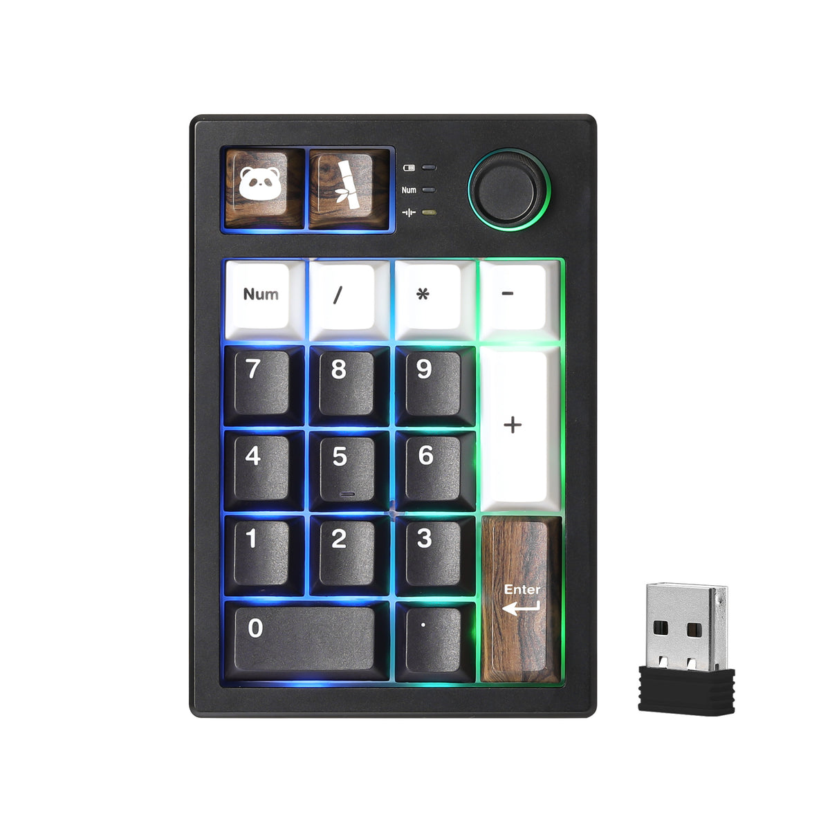 YUNZII AL21 Wireless Aluminum Mechanical Numpad Keyboard with Knob